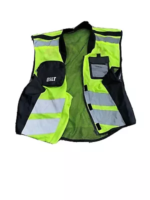 Mens Reflective Safety Vest Motorcycle Police Man Moto Warning Motorbike Jackets • $25