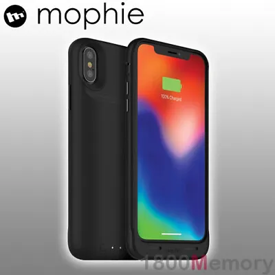 $89 • Buy GENUINE Mophie Juice Pack Air Wireless Qi Battery Case F Apple IPhone X Xs Black