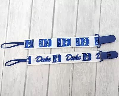 Pacifier Clip Pacifier Holder Baby Shower Gift College Stocking Stuffer Duke • $9.95