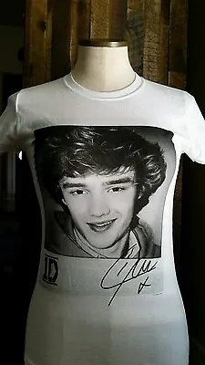 New Liam Payne One Direction 1d T-shirt Womens Short Sleeve Tee S Small Signed • £12.53