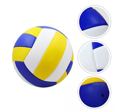 Size 5 Standard Volley Ball | Blue White Yellow • $14.99