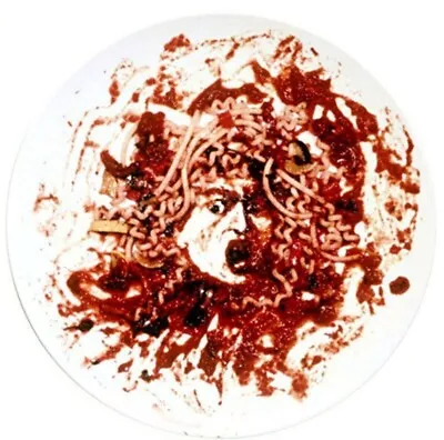 Vik Muniz Medusa Spaghetti Marinara Limoges Plate 1999 Norton X-Mas MoMA Edition • $295.95