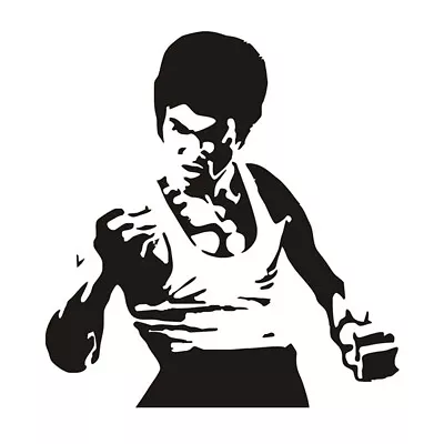 £3.71 • Buy 2pcs Bruce Lee Vinyl Car Sticker Window Wall Glass Door Skate Surf Decal