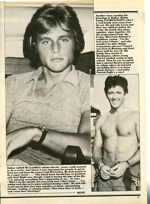 Leigh McCloskey Mark Harmon Bo Hopkins Magazine Photo Clipping 1Page C0418 • $4.99