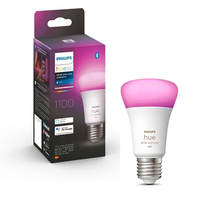 $119.95 • Buy Philips Hue White/Colour Ambiance Home Light Bulb/Globe 11W A60 E27 W/ Bluetooth