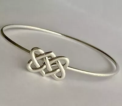 Tiffany & Co Paloma Picasso Celtic Knot Hook Bracelet 7inch Sterling Silver 925 • $418.87