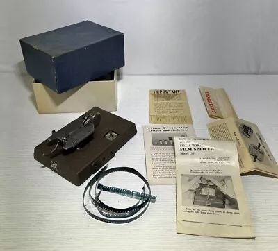 Vintage Bell & Howell Film Splicer Model 136 8/16mm Film With Box & Instructions • $14.99