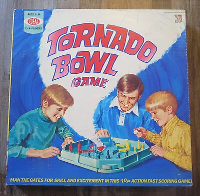 Ideal 1971 Vintage Tornado Bowl Game With Bowling Pins & Top Tested Works • $14.95