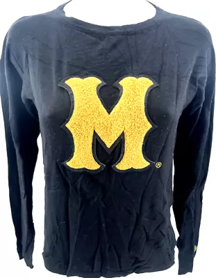 NEW Michigan Wolverines Alma Mater Black Long Sleeve Pullover Sweater Womens M • $34.99