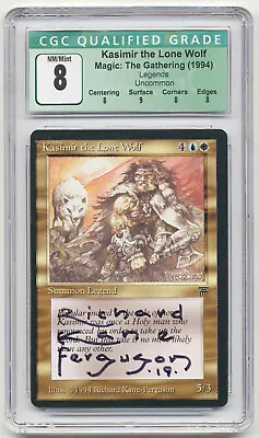 Graded Signed Kasimir The Lone Wolf CGC Legends Artist Richard Kane Ferguson MTG • $130