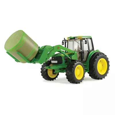 1:16 John Deere Big Farm 7330 Tractor With Forks And Bale Toy • $84.95