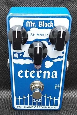 Mr. Black Eterna ~Wild Shimmering Blue~ Shimmering Reverb Shimmer Effects Pedal • $145.95