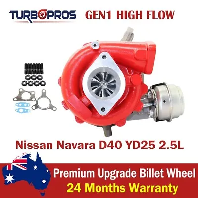 $725.40 • Buy Turbo Pros GEN1 High Flow Turbo For Nissan Navara D40/Pathfinder YD25 2.5L