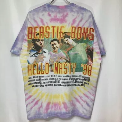 Beastie Boys T-shirt Hello Nasty Tour 1998 Hip Hop Vintage Size XL Used Japan • $1100