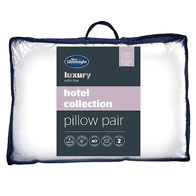 Silentnight Hotel Collection Pillows 2 Pack  Front Back Neck Luxury Two Quality • £19.99