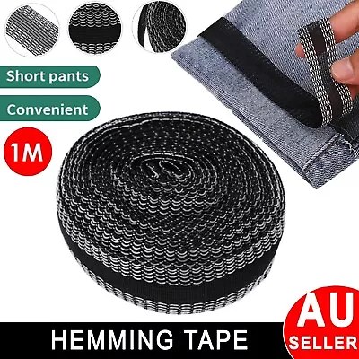 Iron-on Hemming Tape Self Adhesive Pants Mouth Paste Trouse Jeans Fusing Roll AU • $6.99