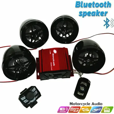 Golf Car Cart MP3/Bluetooth Player Speaker FM Radio AMP Stereo WRemote Control • $141.90