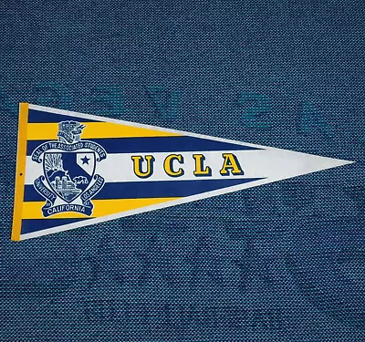 Vintage 1980s UCLA University Of California Los Angeles 30X12 College Pennant • $14.88