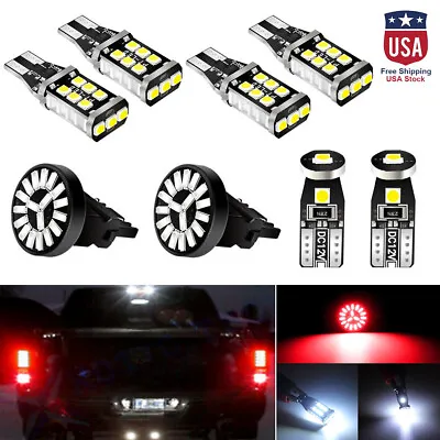 $9.99 • Buy Car LED Package Kit For License Plate Lamp Reverse Backup Brake Light Bulbs 8PCS