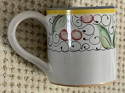 Deruta  Of Italy  Hand Painted Mug Signed  ---  A. Mourokh • $12.99