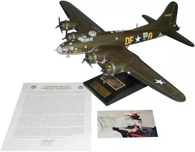 USAF B-17 Memphis Belle Signed By Robert Morgan Desk Model 1/54 WW2 SC Airplane • $3250