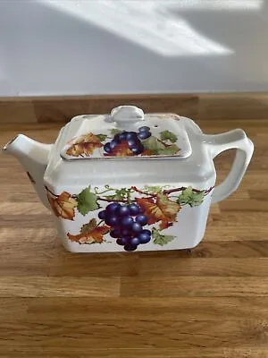 Early 1930's Ringtons Teapot Maling Ware Fruit Design Vintage Art Deco OH • £12.99