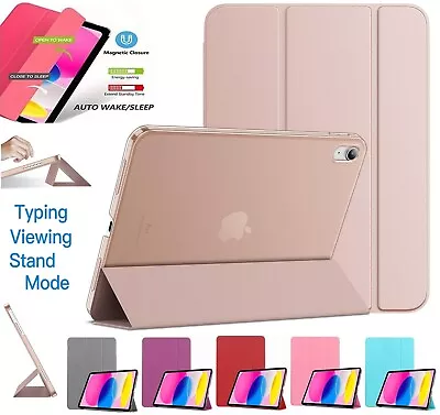 Smart Leather Flip Stand Case Cover For IPad 10th Gen 10.9  Air Pro 11 Pro 12.9 • £4.99