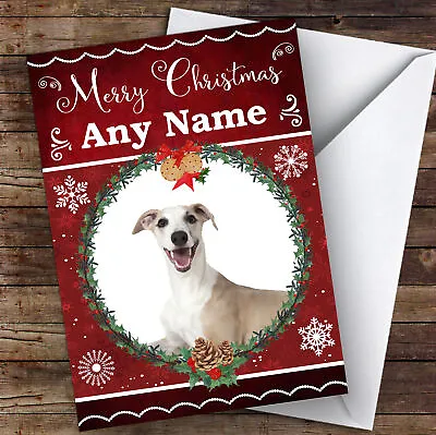 £3.95 • Buy Whippet Dog Traditional Animal Personalised Christmas Card