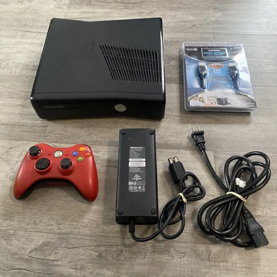 $71.12 • Buy Microsoft Xbox 360 S Slim Console W/ Red Controller - NO HARD DRIVE - Tested!