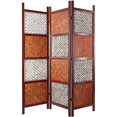 6 Ft. Tall Bamboo Leaf Room Divider • $255