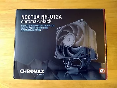 Noctua NH-U12A Chromax.black 120mm Single-Tower CPU Cooler (+ Coloured Corners) • £69