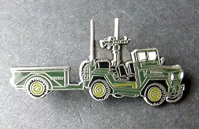 Us Army M-151 Jeep Luv Military Vehicle With Trailer Lapel Pin 1.1 Inches • $5.64