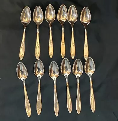 Lot 12 Oneida Community Plate ADAM Silverplate Demitasse Spoons Spoon • $15