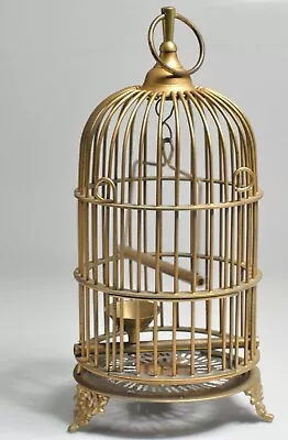 Vintage India Bronzetone  Bird Cage 15  Hanging • $20