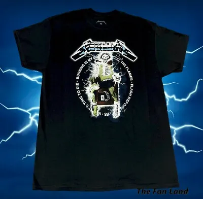 New Metallica Ride The Lightning Electric Chair Men's Vintage Classic T-Shirt • $21.95