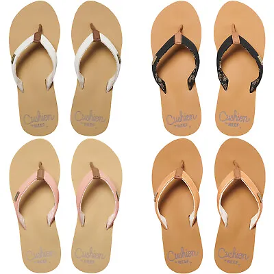 £35 • Buy Reef Womens Cushion Sands Beach Pool Summer Slip On Flip Flop Thongs Sandals