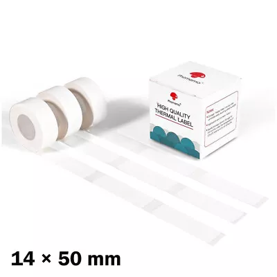 3 Rolls White Square Sticker Thermal Paper 14 X 50 Mm Label For Phomemo D30  • $10.50