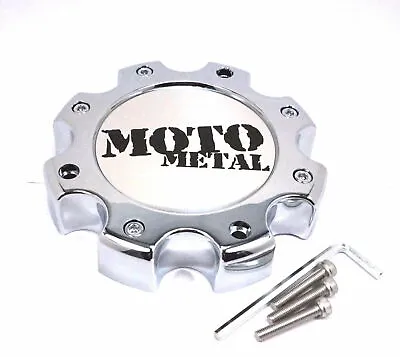 Moto Metal Chrome Center Cap 6.75 OD Bolt Closed For 8Lug MO963 MO955 845L170R • $22