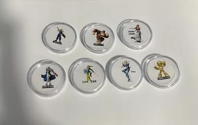 $5 • Buy Amiibo 25mm Coin - Super Smash Bros Ultimate SSB Switch Corrin Mewtwo Cloud Wolf