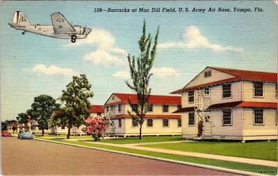 Barracks At MAC DILL FIELD U.S. Army Air Base TAMPA Florida Military Postcard • $10