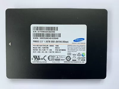 $150 • Buy Samsung PM863 1.92TB SATA SSD