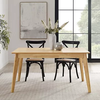 Modway Oracle 59  Mid-Century Modern Rectangle Dining Table In Oak • $308.79