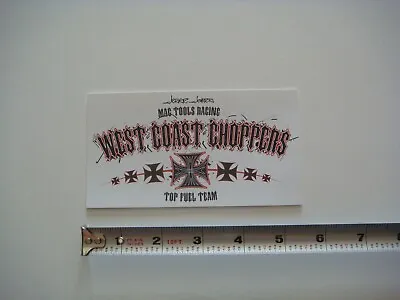 NHRA  Jesse James  WEST COAST CHOPPERS  Mac Tools Racing  Sticker Decal • $14.50