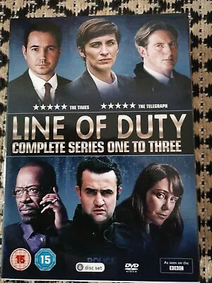 Line Of Duty : Complete Series One To Three 1 - 3 1 2 3 Dvd Boxsets Vgc Freepost • £13.99