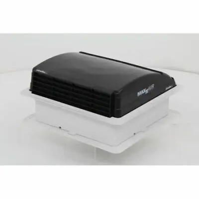 Maxxair 00-03851 Mini Deluxe Trailer Roof Vent W/ 12V Fan; 1 Speed; Black • $116.69