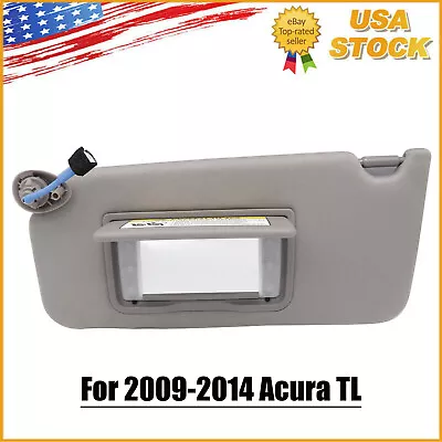 For 2009-2014 Acura TL Left Driver Side Sun Visor Gray W/Lamp 83280-TK4-A93ZA • $44.79