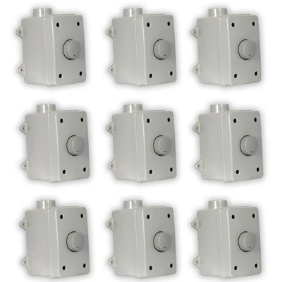 $300.99 • Buy Theater Solutions OVCDG Outdoor Volume Controls Gray Weatherproof 9 Piece Set