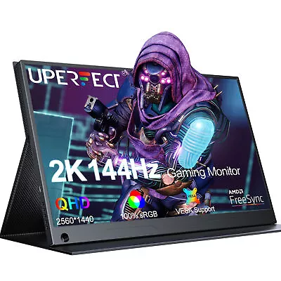 UPERFECT 2K 144Hz Portable Monitor 17.3 Inch 2560x1440P Portable Gaming Monitor  • $299.99