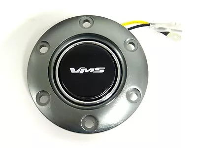 Vms Racing Gunmetal Steering Wheel Ring & Horn Button Bk E • $24.95