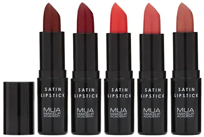 MUA Satin Lipstick All Vegan Cruelty Free Strongly Pigmented Mua Lipstick • £2.98
